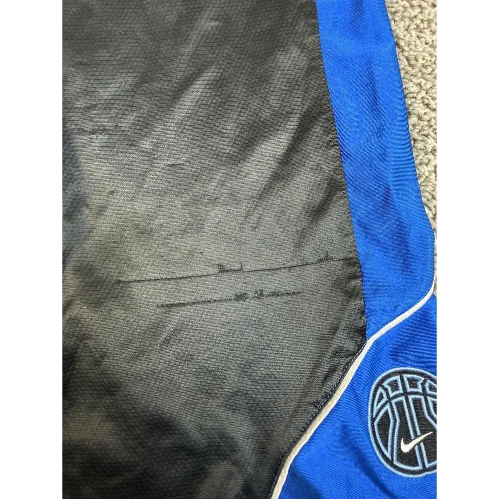 Nike Shorts Boys Medium Black Blue Athletic Mesh Basketball Training Sports